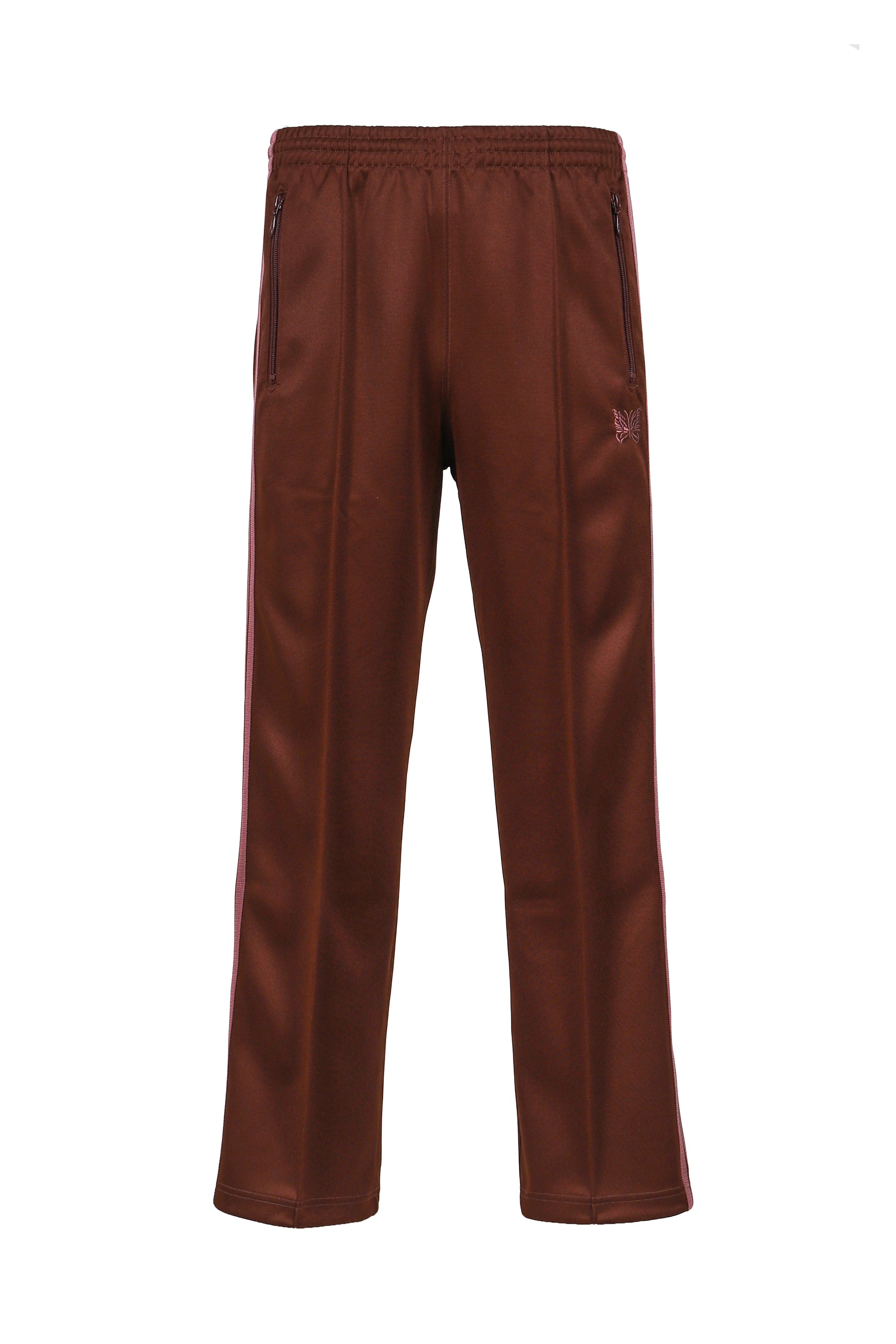 Needles FW25 Track Pant - Poly Smooth / Brown - Nubian