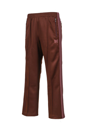 Needles FW25 Track Pant - Poly Smooth / Brown - Nubian