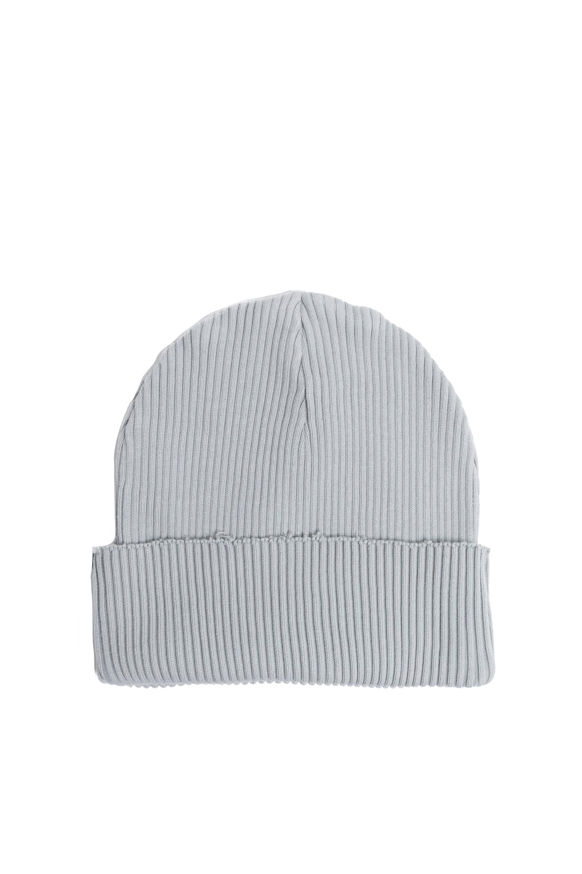 Perfect ribs RIB BEANIE CAP "SMILE PATCH" / GRY
