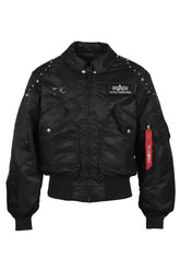 AI CWU 45/P FLIGHT JACKET (RIVET VERSION) / BLK 