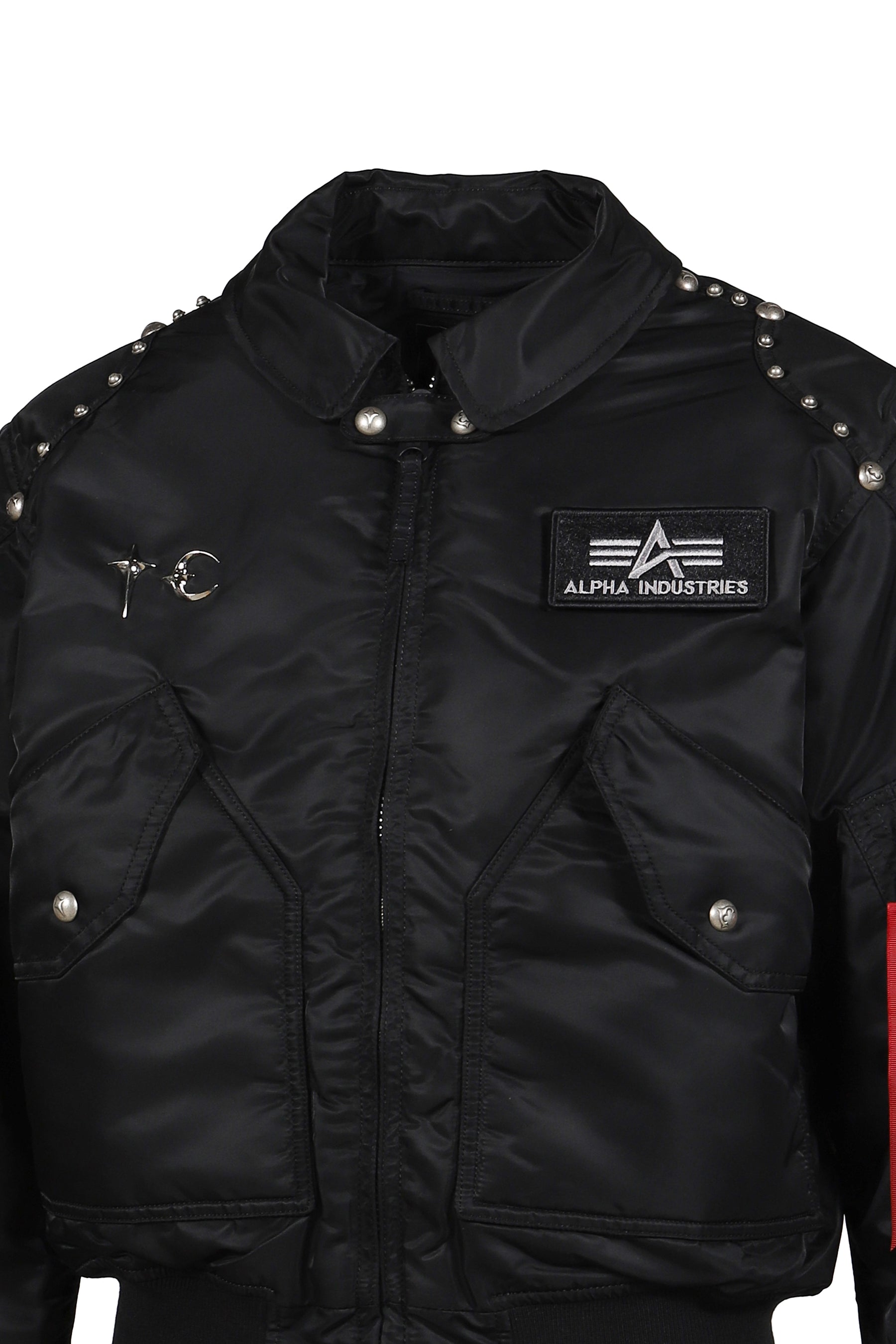 AI CWU 45/P FLIGHT JACKET (RIVET VERSION) / BLK 