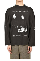 BALLETUE D’UNE MOCK NECK LS T-SHIRT / FADED BLK