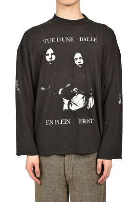 BALLETUE D’UNE MOCK NECK LS T-SHIRT / FADED BLK