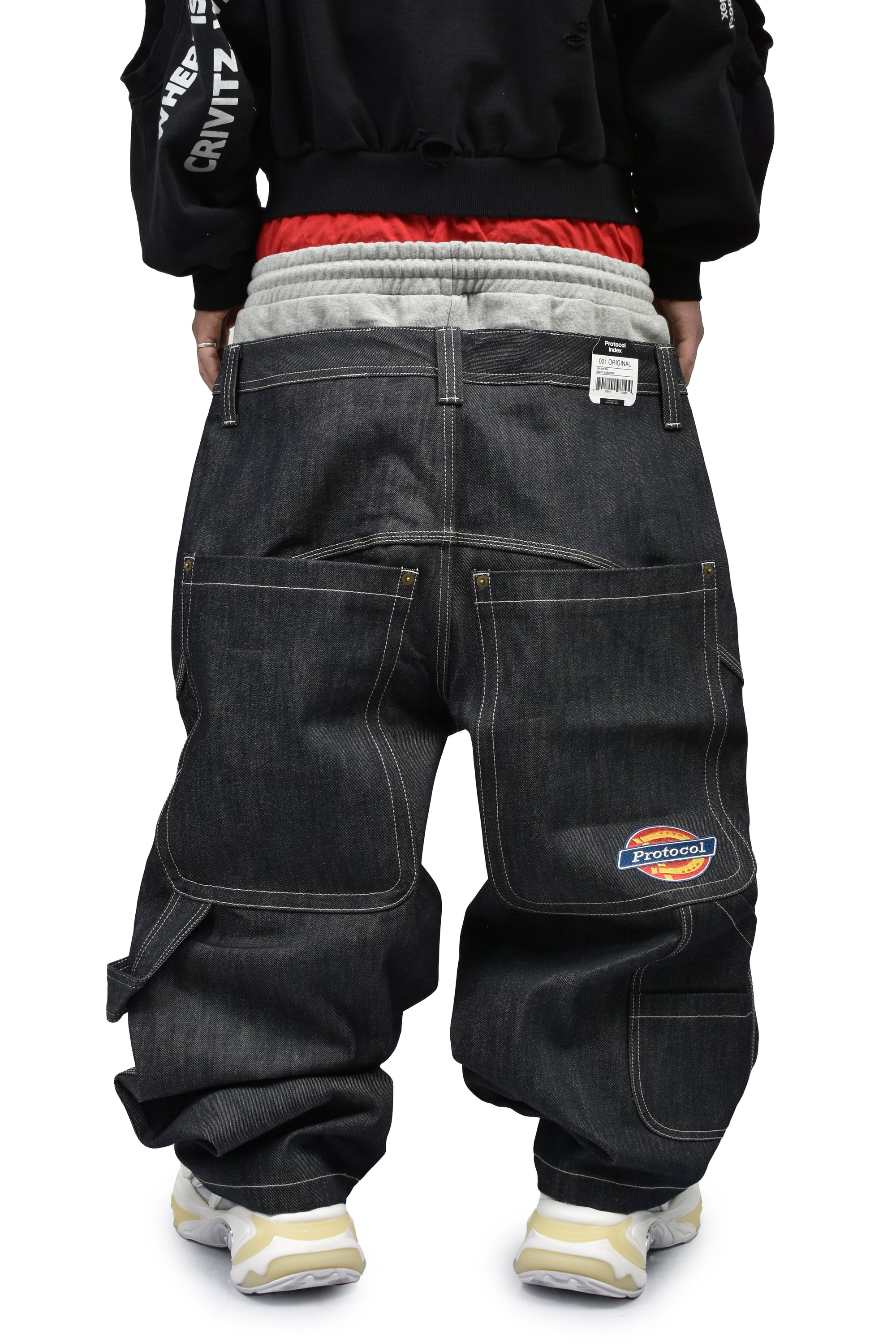 3 LAYERED DENIM PANTS / IND BLU