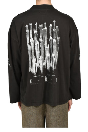 BALLETUE D’UNE MOCK NECK LS T-SHIRT / FADED BLK