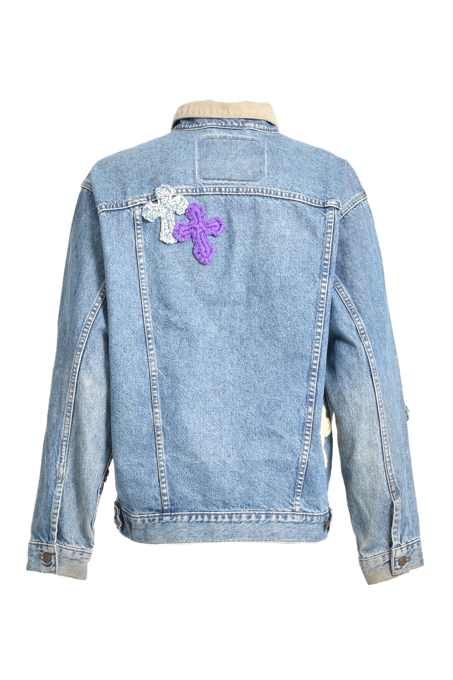 3D CROSS DENIM JACKET / MULTI