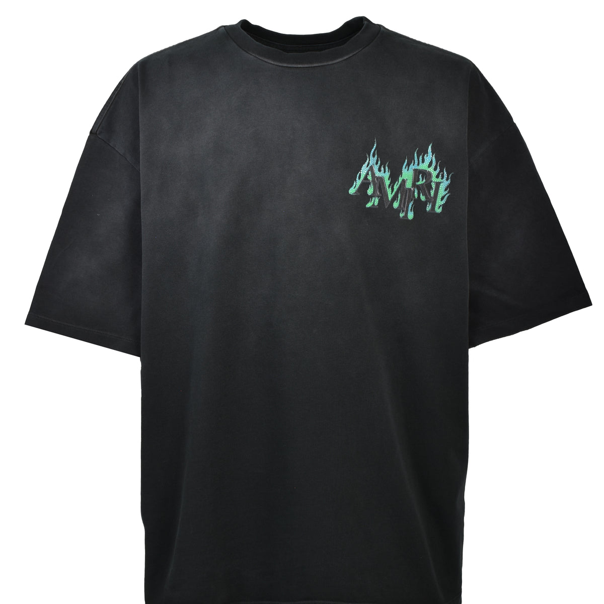 AMIRI アミリ SS26 CRYSTAL AMIRI FLAMES OS TEE / BLK - NUBIAN ヌビアン