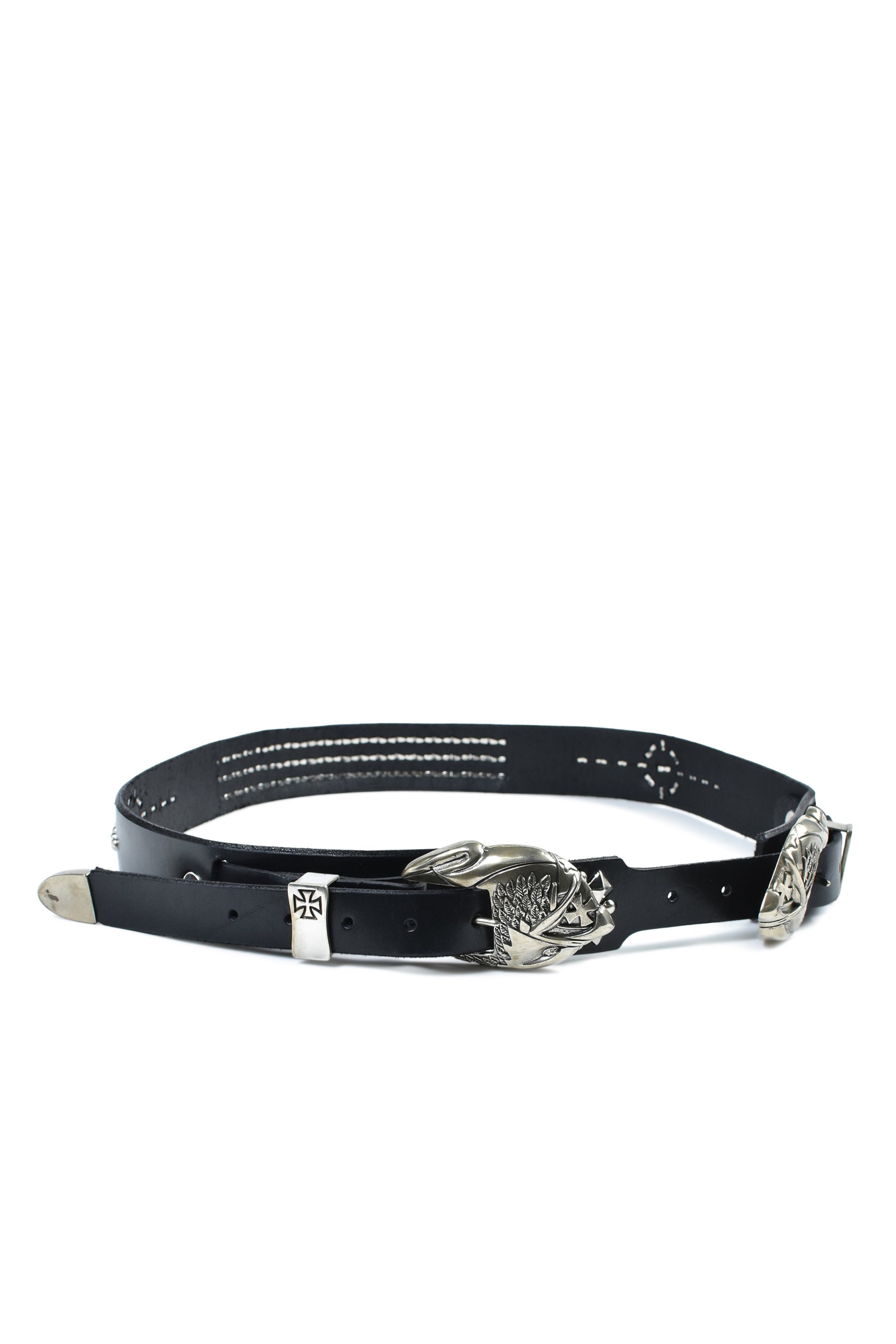 DOUBLE EAGLE BUCKLE BELT TEXAS SERENADE / BLK