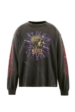 LS T-SHIRT/HEAD / BLK