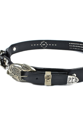 DOUBLE EAGLE BUCKLE BELT TEXAS SERENADE / BLK