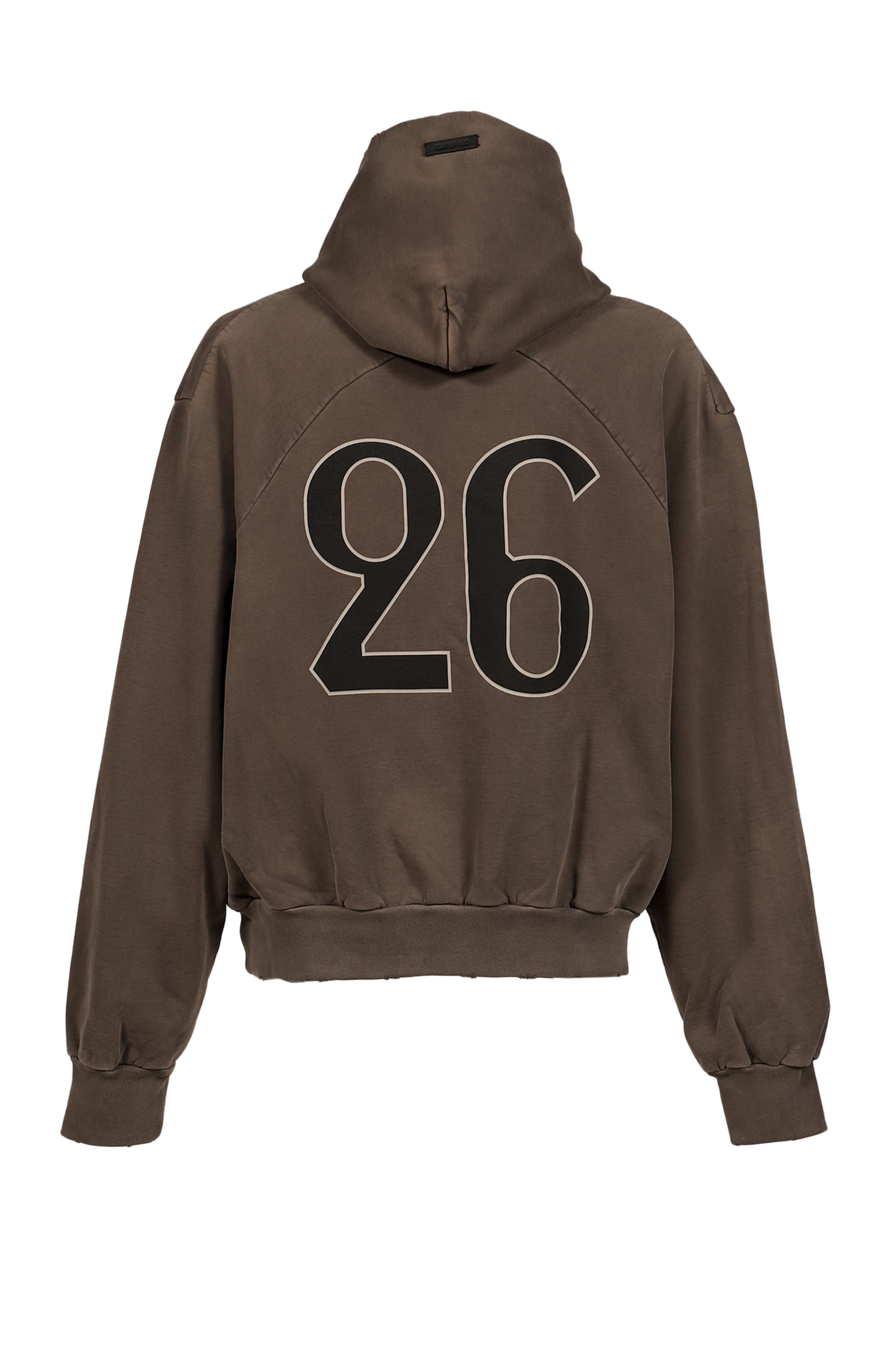 "26" CLASSIC FIT HALF RAGLAN HOODIE / FADED BRW