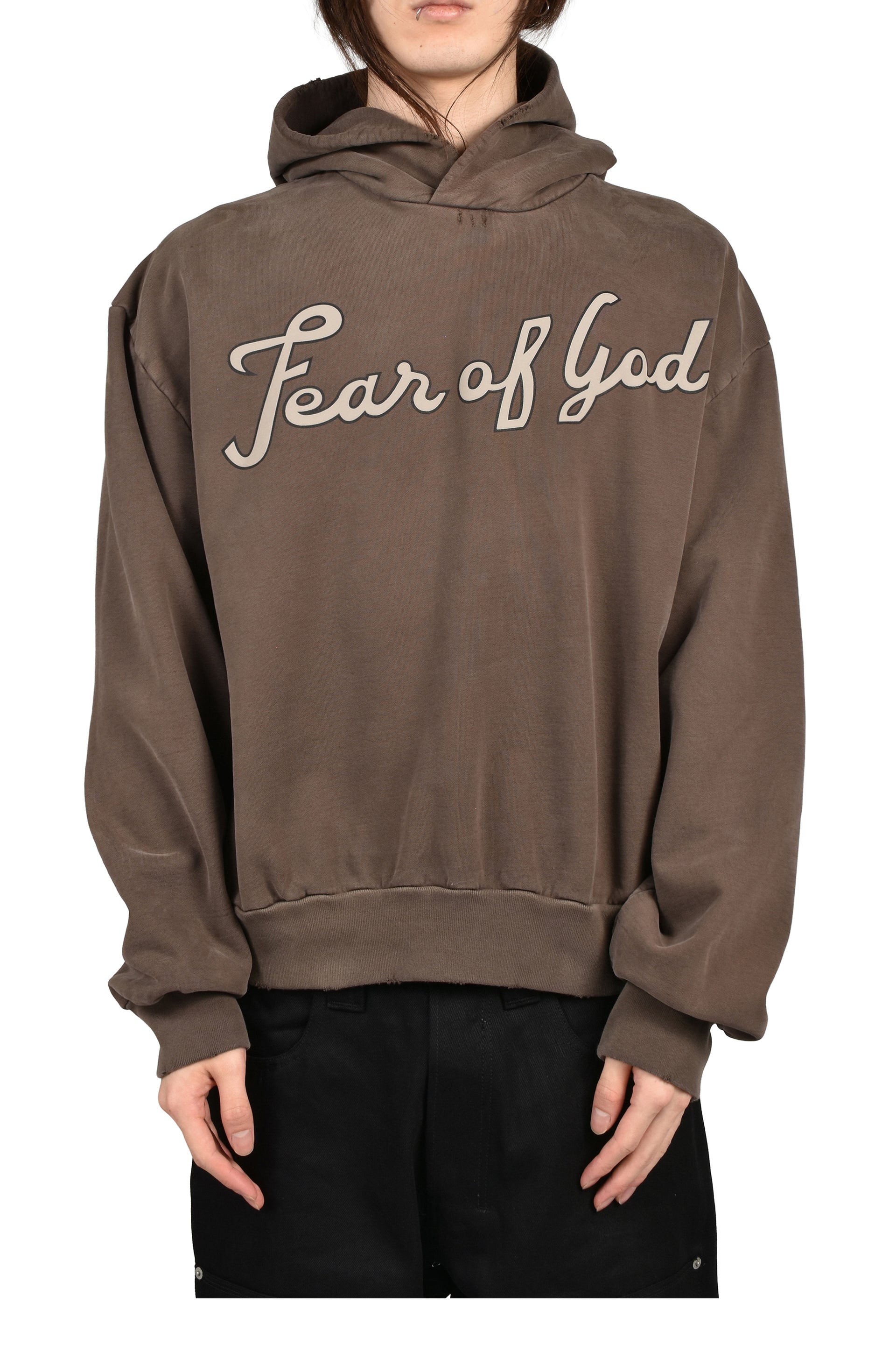 "26" CLASSIC FIT HALF RAGLAN HOODIE / FADED BRW