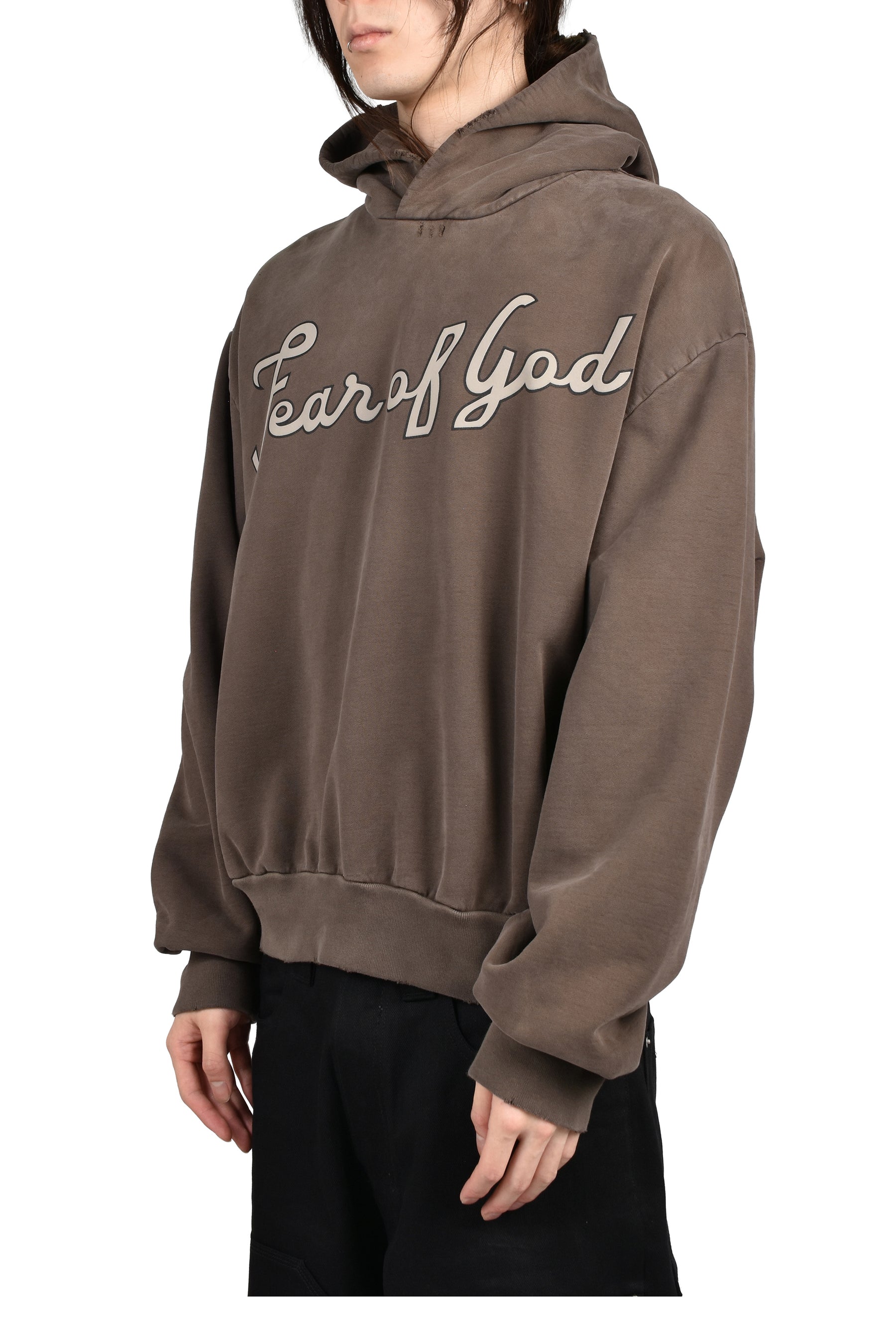 "26" CLASSIC FIT HALF RAGLAN HOODIE / FADED BRW