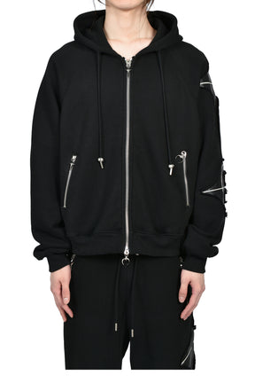 NEW ROCK ZIP-UP HOODIE (20TH EXCLUSIVE) / BLK