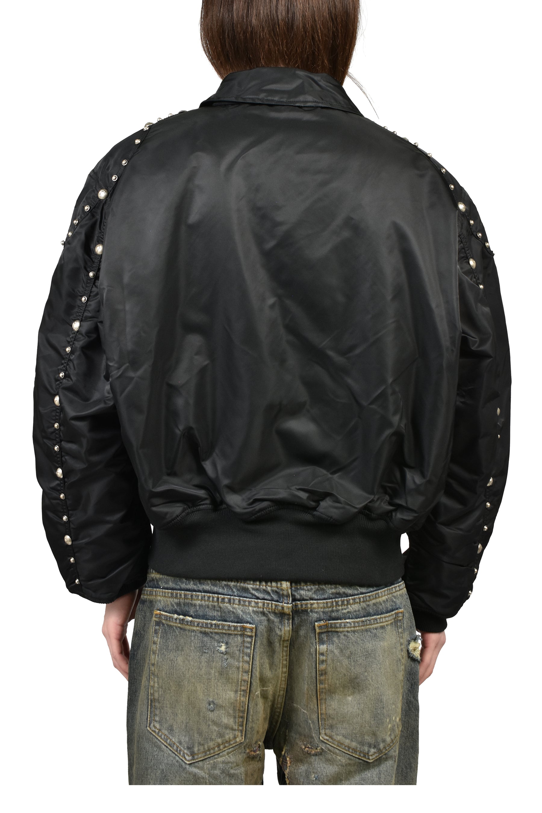 AI CWU 45/P FLIGHT JACKET (RIVET VERSION) / BLK