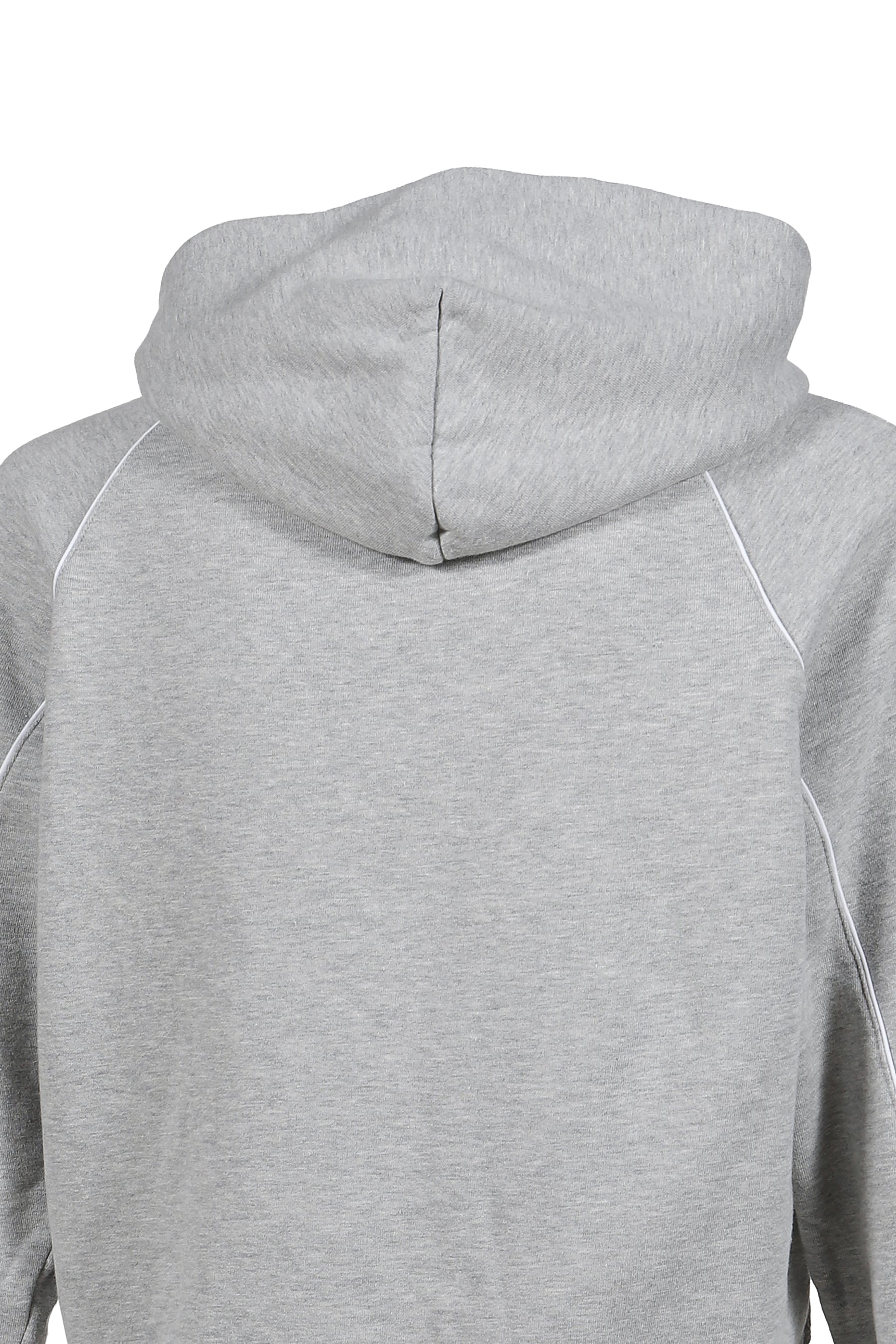 GRAY MARL ECSTASY PIPED HOODIE / GRY