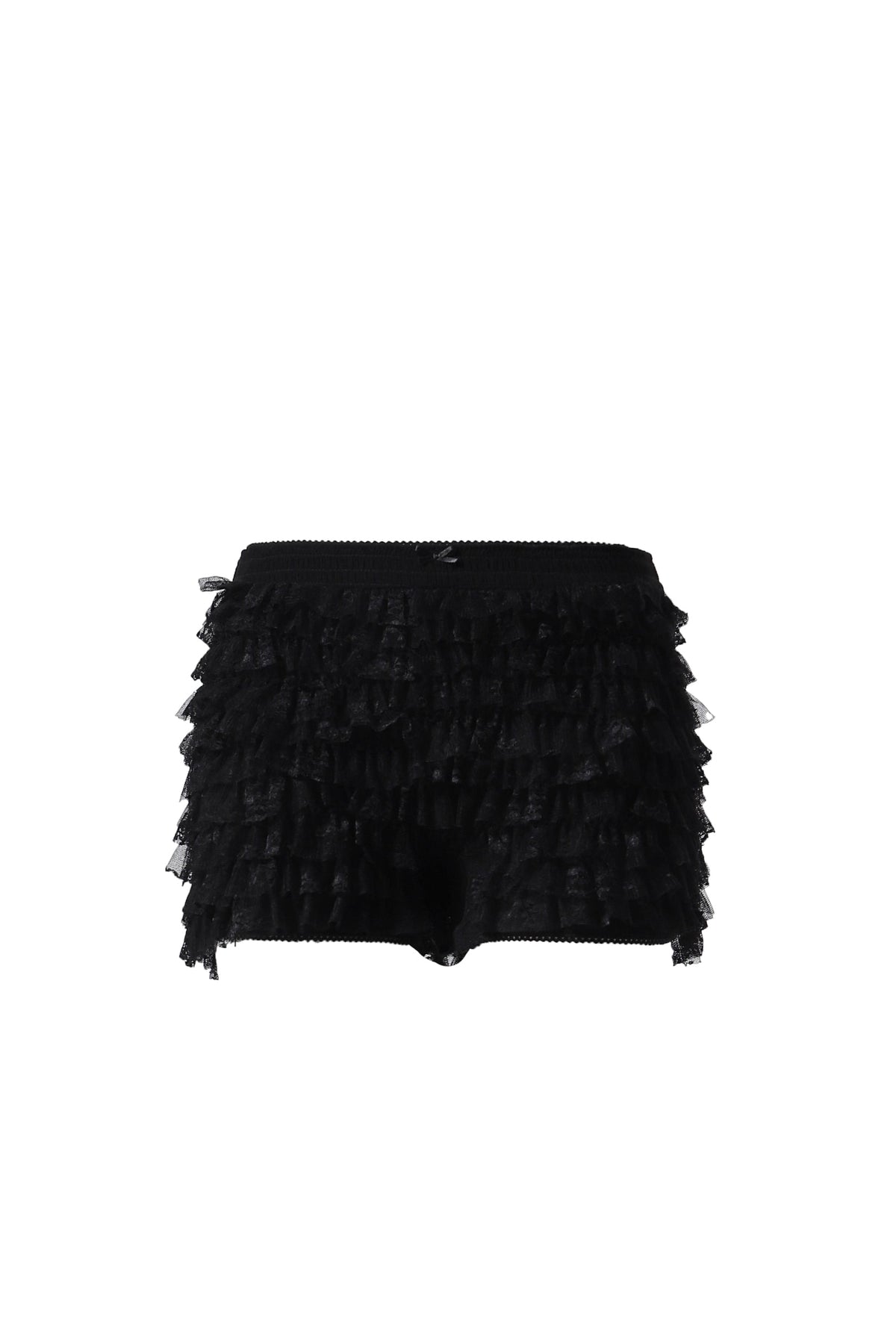 POLLY LACE BLOOMER SHORTS / BLK