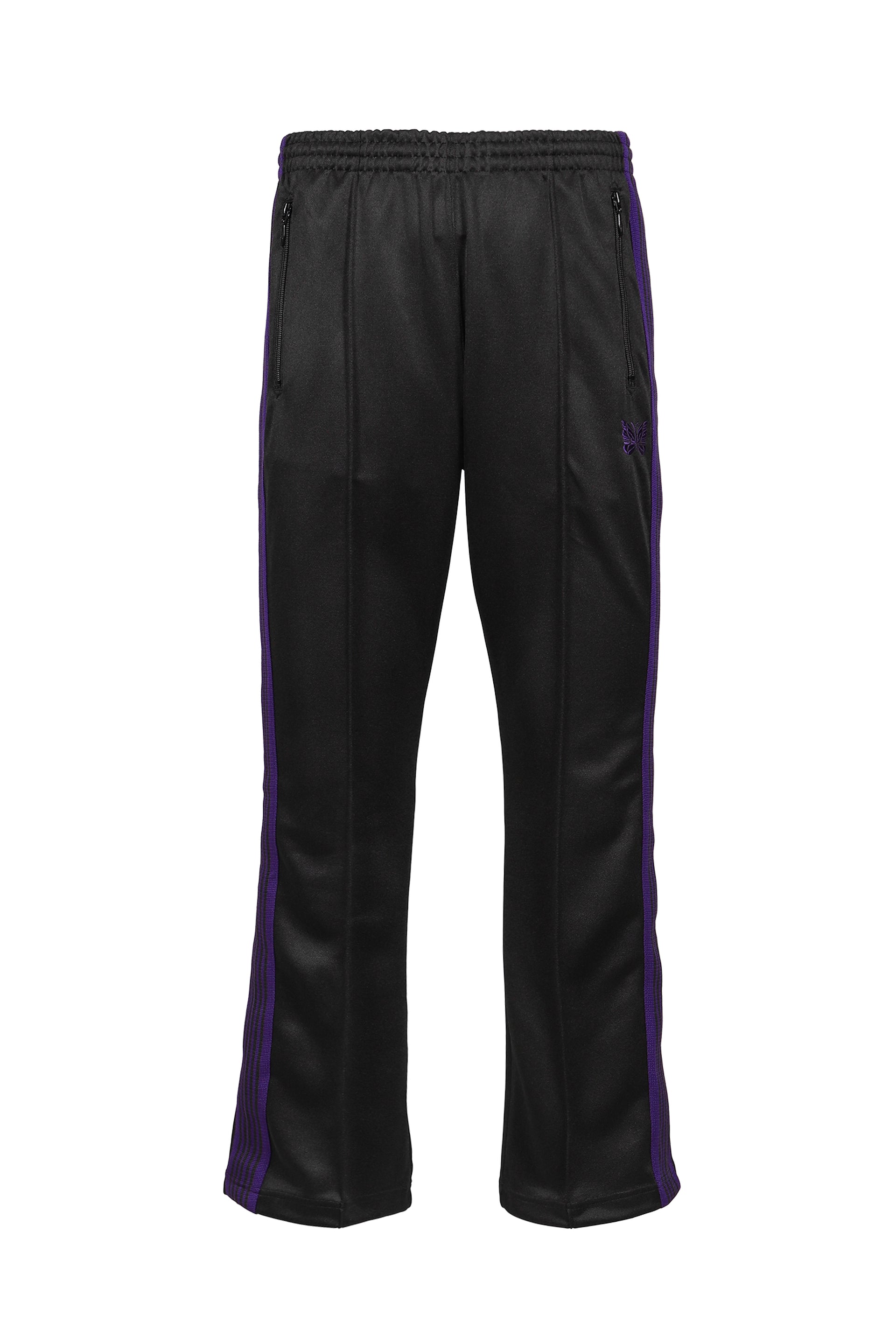 BOOT-CUT TRACK PANT - POLY SMOOTH / BLK