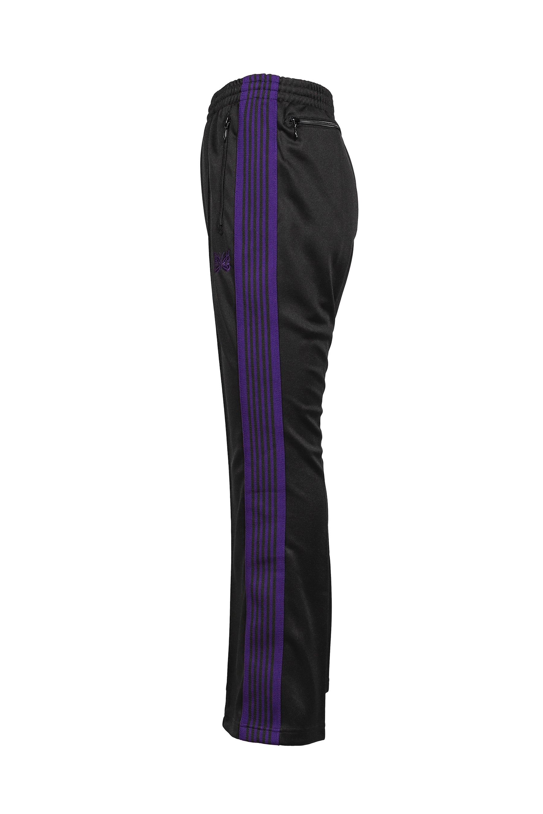 BOOT-CUT TRACK PANT - POLY SMOOTH / BLK