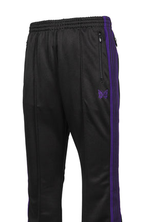 BOOT-CUT TRACK PANT - POLY SMOOTH / BLK
