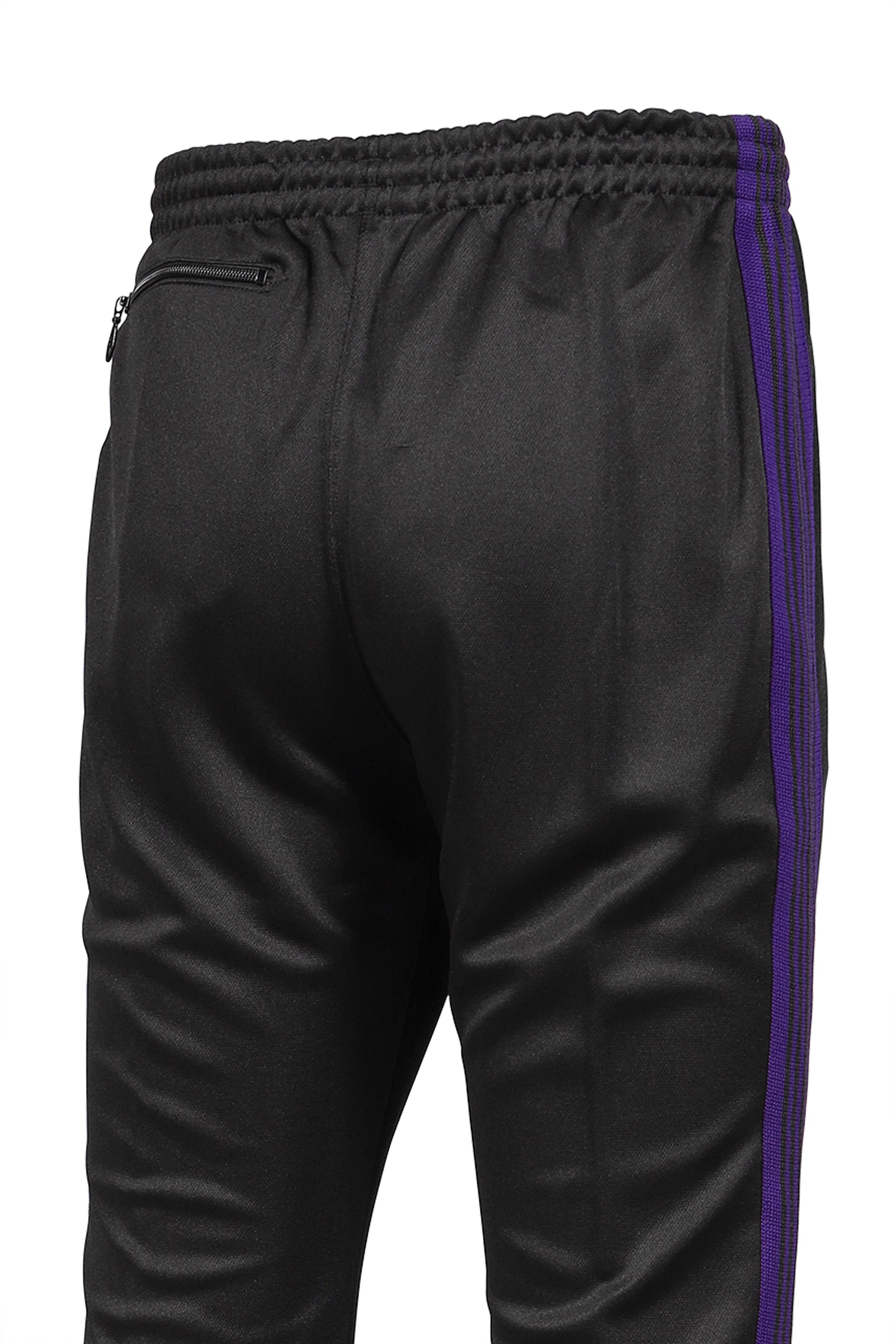 BOOT-CUT TRACK PANT - POLY SMOOTH / BLK