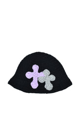 3D CROSS KNITHAT / BLK