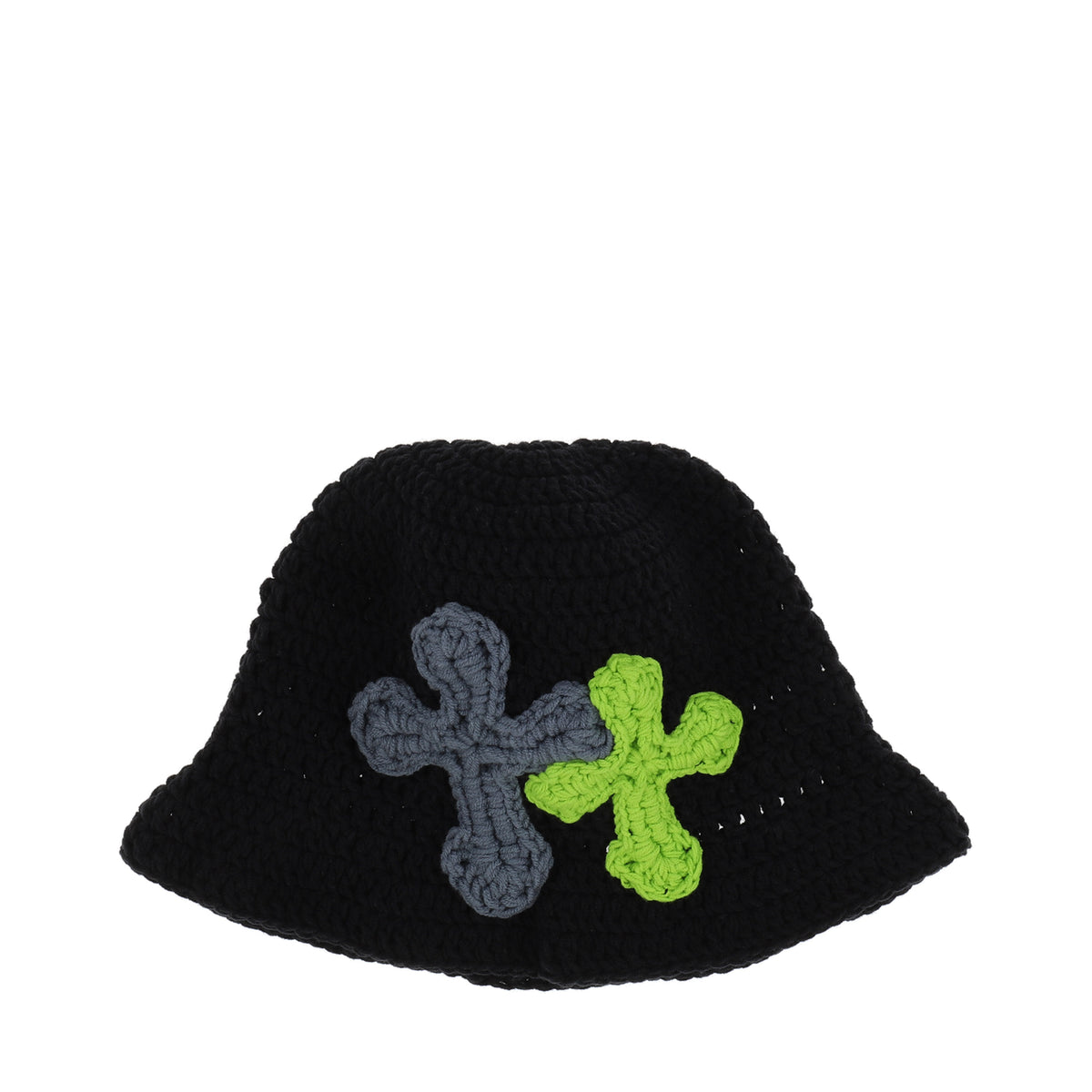 Y.A.R.N y.a.r.nニット帽 ヤーン YARN NUBIAN Y.A.R.N. ヤーン FW25 3D CROSS KNITHAT / BLK - NUBIAN ヌビアン