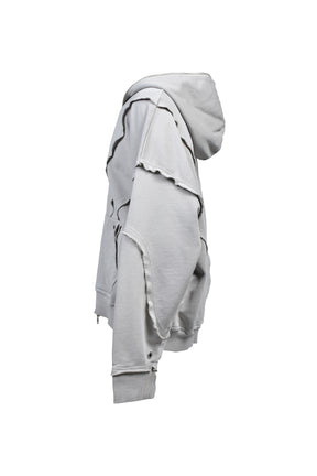 FADE ZIP UP HOODIE TYPE-2 / GRY