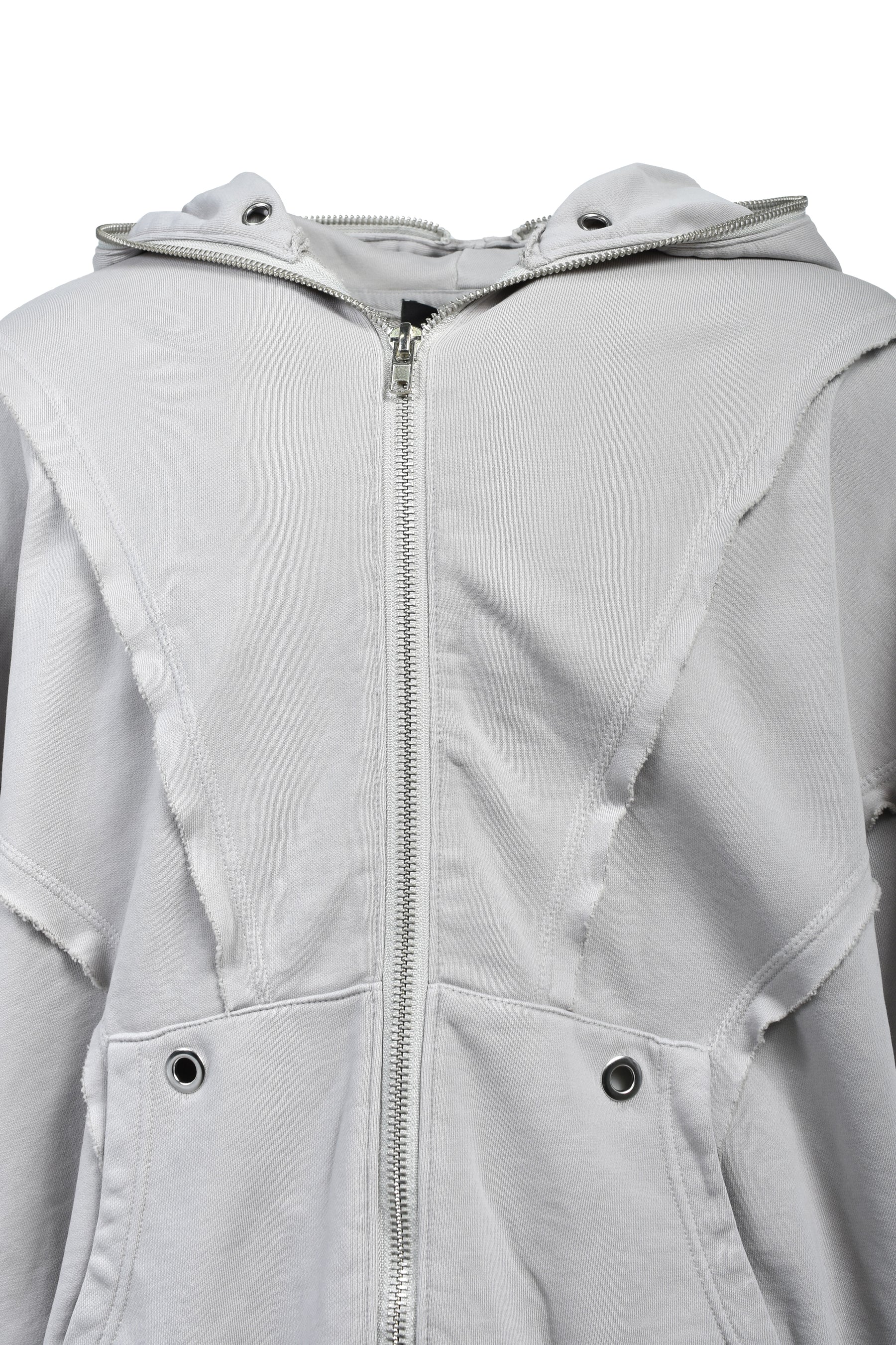 FADE ZIP UP HOODIE TYPE-2 / GRY