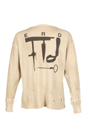 ANTI MATISSE THERMAL LS T-SHIRT / DIRTY WHT