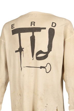 ANTI MATISSE THERMAL LS T-SHIRT / DIRTY WHT