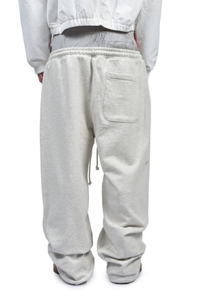 3 LAYERED SWEAT PANTS / WHT MELANGE