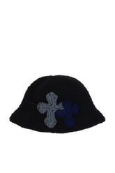 Y.A.R.N. ヤーン FW25 3D CROSS KNITHAT / BLK - NUBIAN ヌビアン