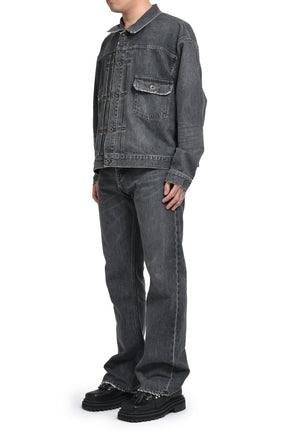 DAIRIKU "FLARE" VINTAGE DENIM PANTS / BLK