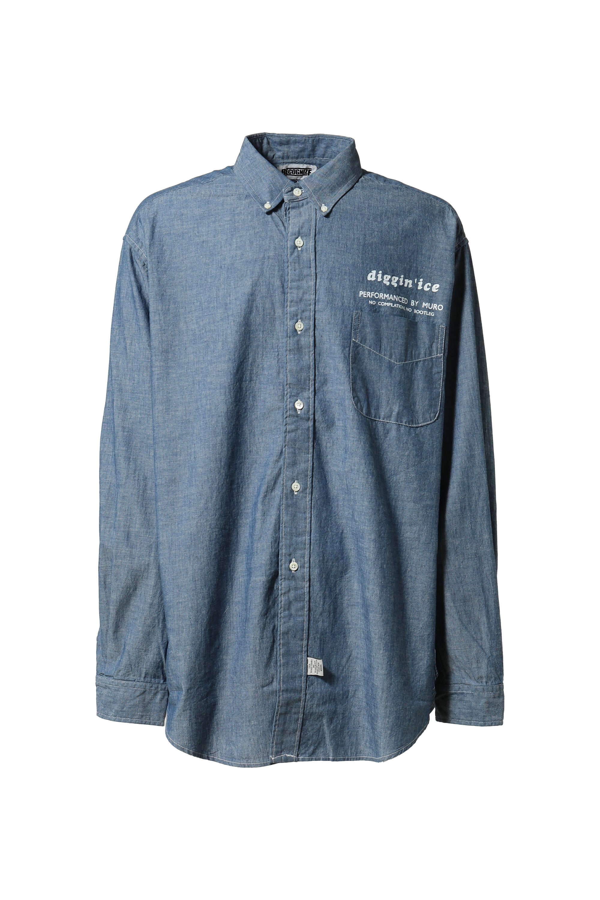 RECOGNIZE FW23 DIGGIN' ICE 96 CHAMBRAY SHIRTS INDIGO / INDIGO -NUBIAN