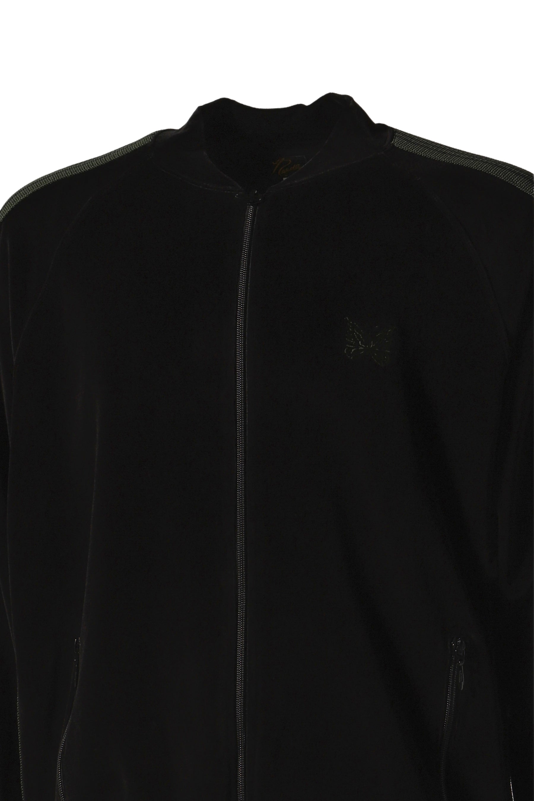 R.C. TRACK JACKET - C/PE VELOUR / BLK