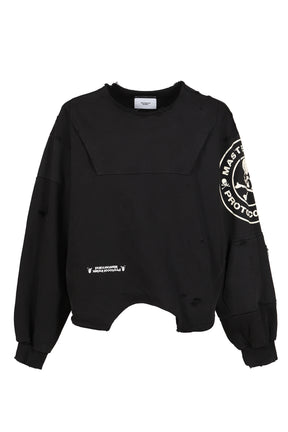 UPSIDE-DOWN SWEATSHIRT / BLK