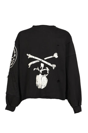UPSIDE-DOWN SWEATSHIRT / BLK