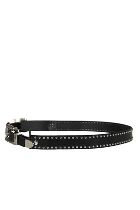 ENFANTS RICHES DÉPRIMÉS DOUBLE BUCKLE GERMAN DOG BELT / BLK