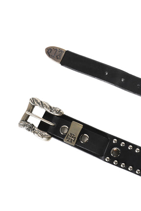 ENFANTS RICHES DÉPRIMÉS DOUBLE BUCKLE GERMAN DOG BELT / BLK