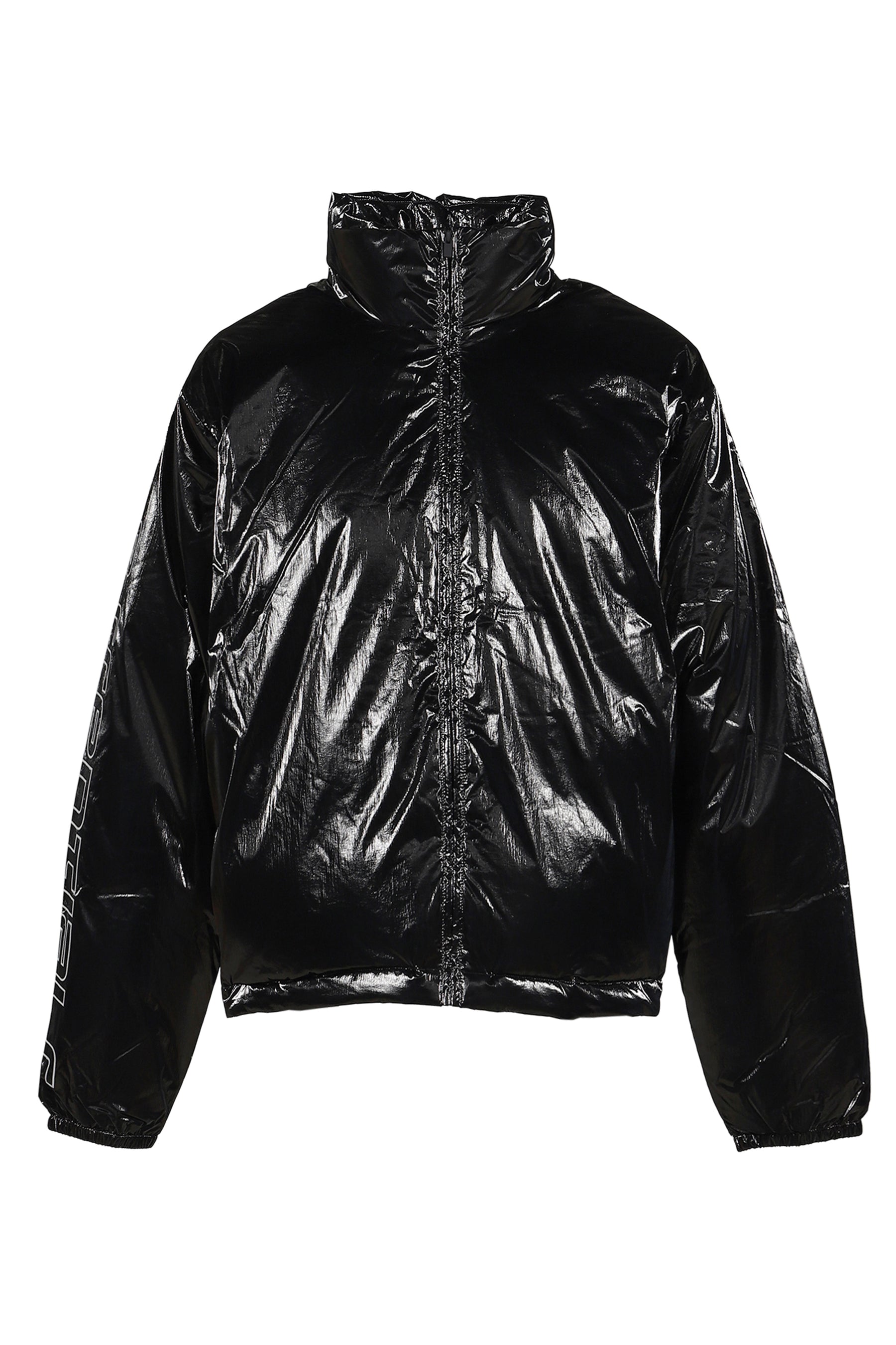 PUFFER JACKET / METALLIC BLK
