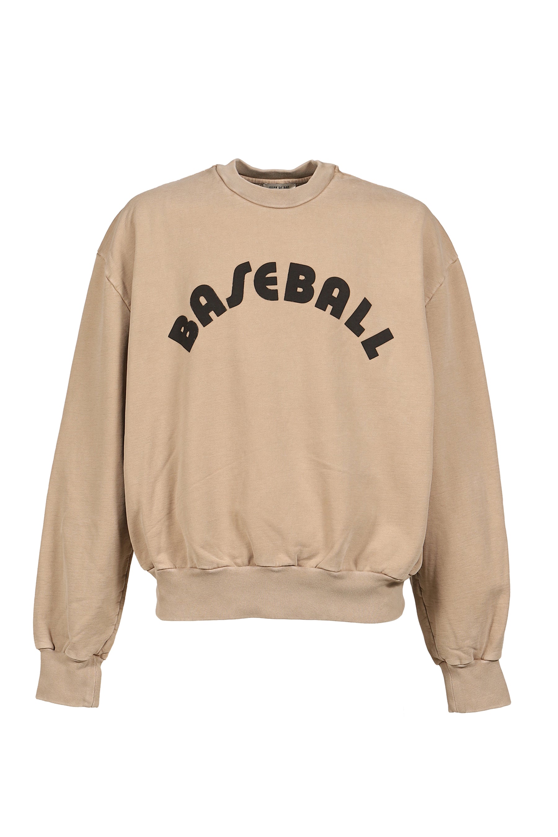 "BASEBALL" CLASSIC FIT HALF RAGLAN SWEATSHIRT / DUNE PEARL