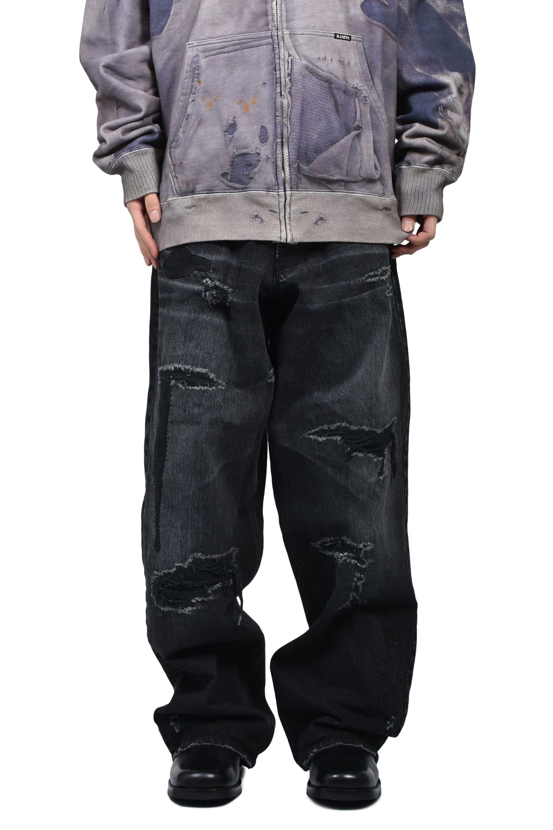 BORO SUPER BAGGY JEANS / BLACK 