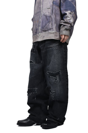 BORO SUPER BAGGY JEANS / BLACK 