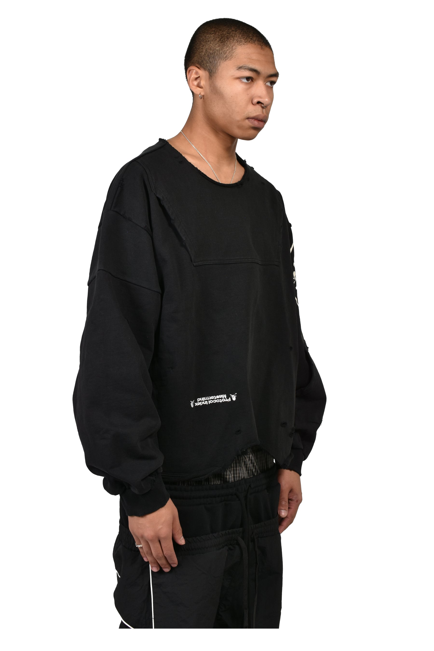 UPSIDE-DOWN SWEATSHIRT / BLK