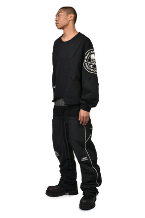 UPSIDE-DOWN SWEATSHIRT / BLK