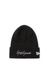 COTTON CUFF KNIT YY LOGO BLK WHT/ BLK