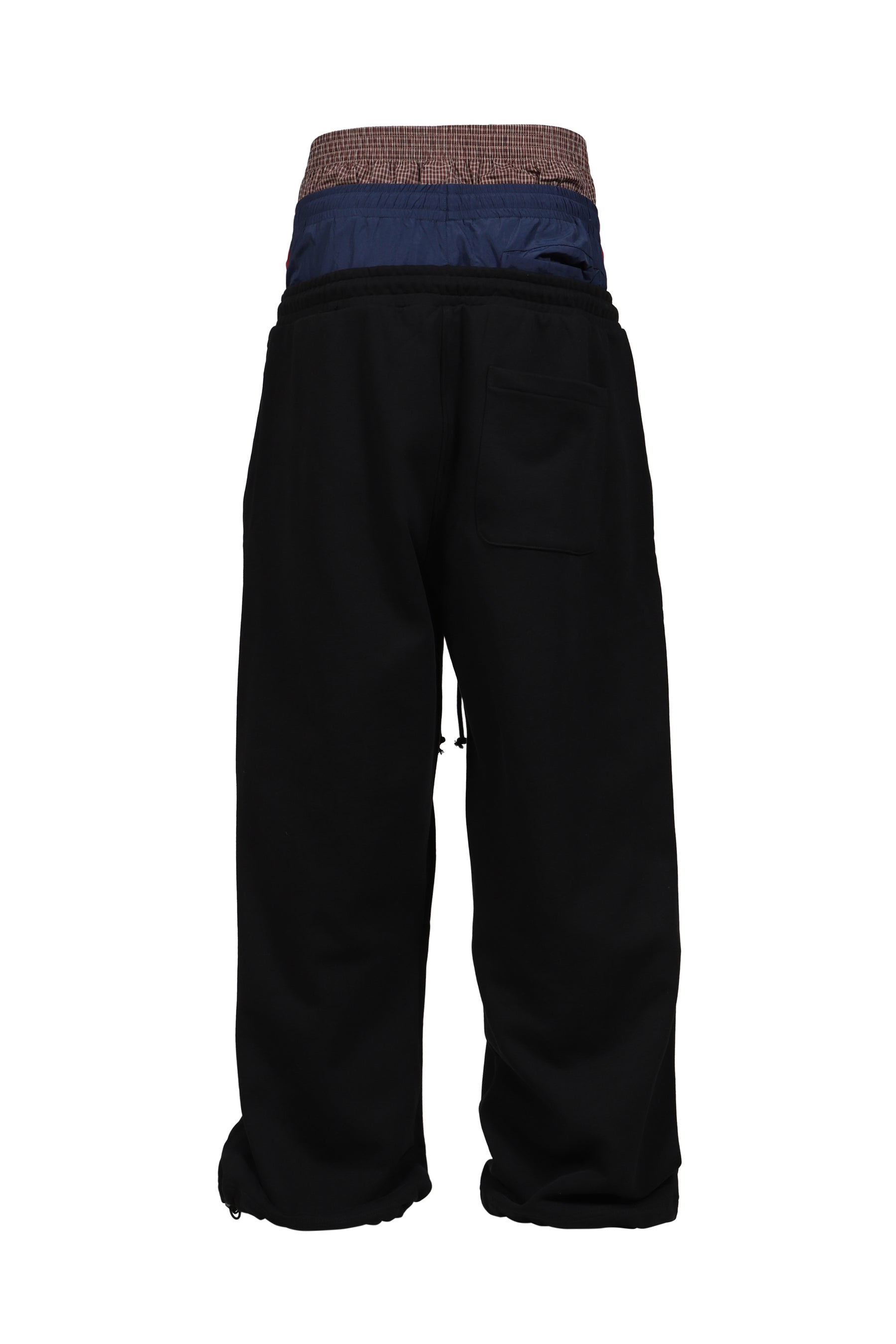 3 LAYERED SWEAT PANTS / BLK