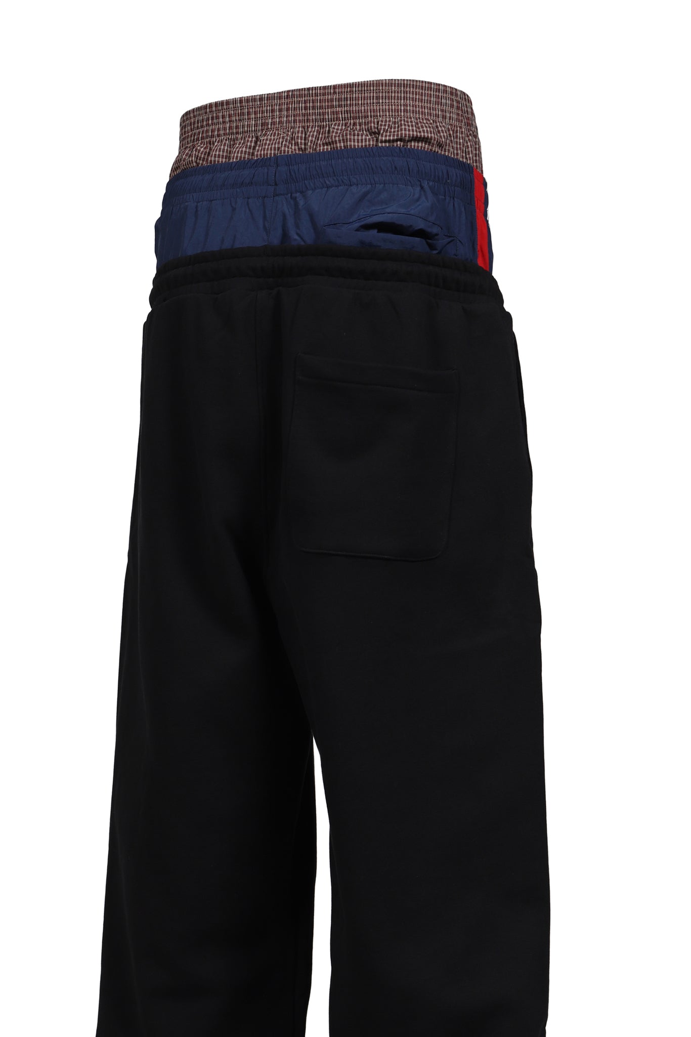 3 LAYERED SWEAT PANTS / BLK
