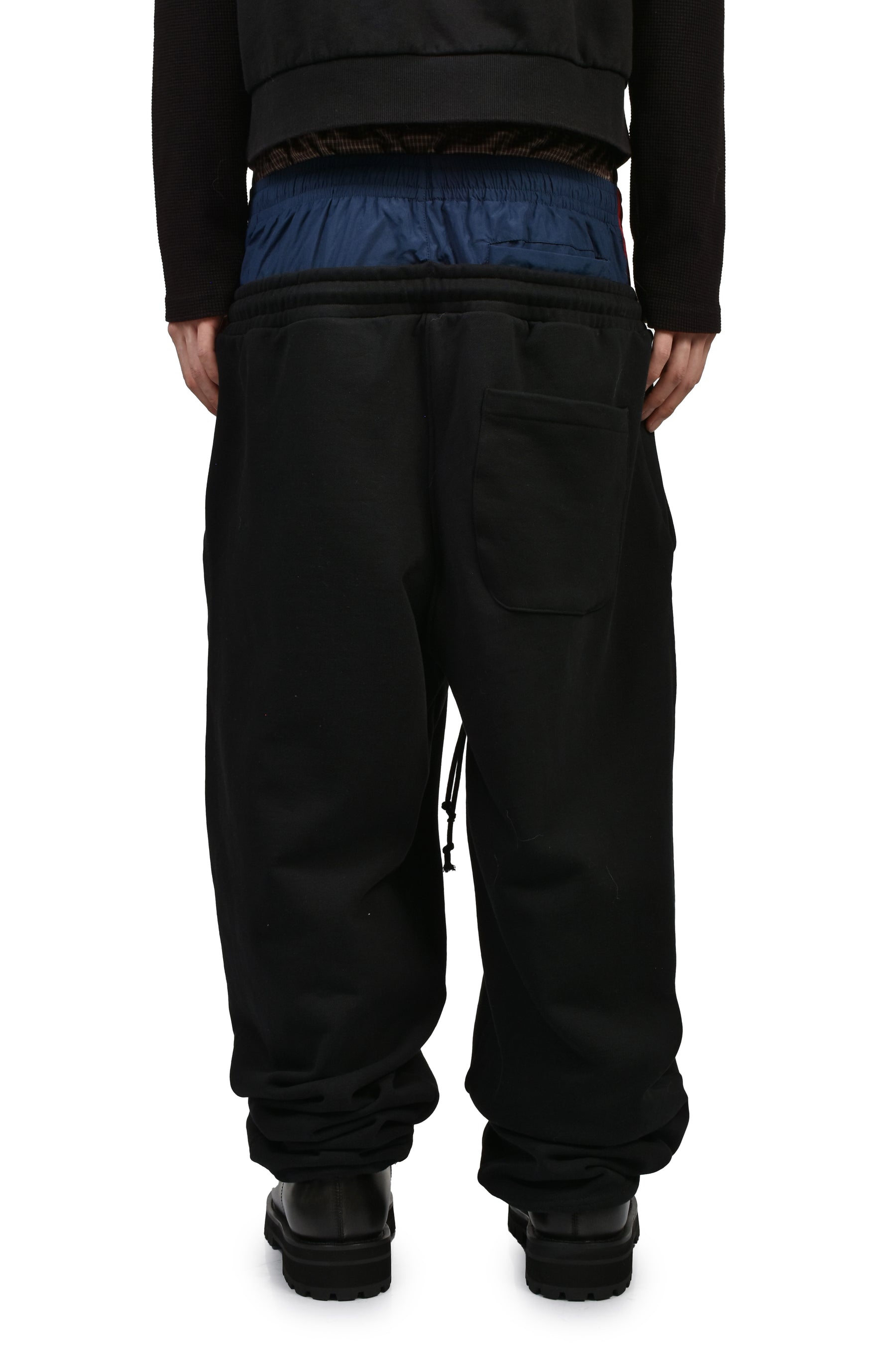 3 LAYERED SWEAT PANTS / BLK